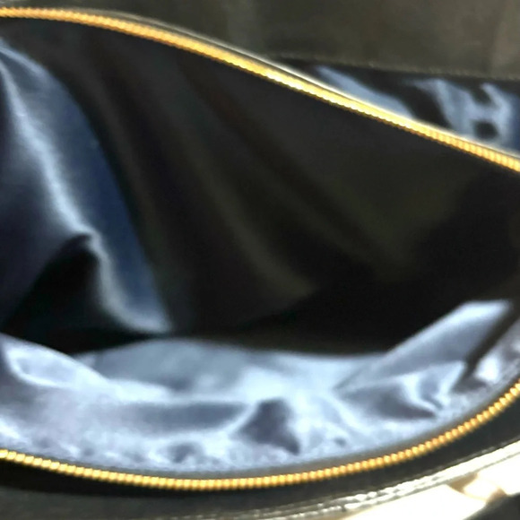 Coach black leather satchel handbag - Picture 7 of 10